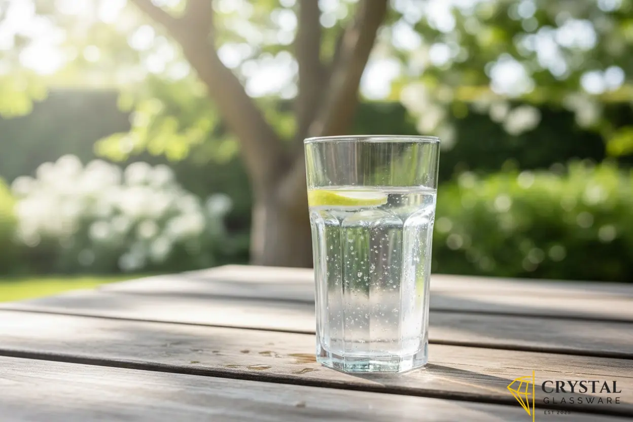 Delisoga Crystal Clear Drinking Glasses 